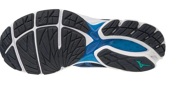 Кроссовки мужские Mizuno Wave Rider 23 Т.Син/Син/Бел - Фото 3 большая