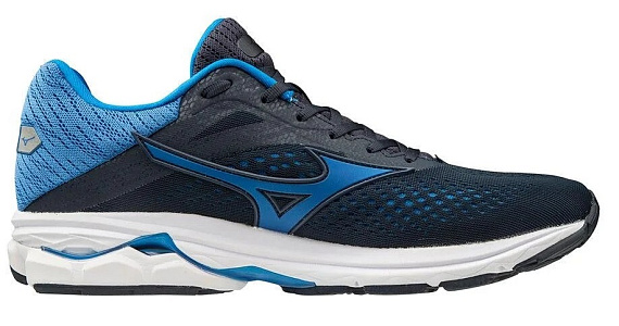 Кроссовки мужские Mizuno Wave Rider 23 Т.Син/Син/Бел - Фото 6 большая