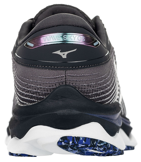 Кроссовки мужские Mizuno Wave Sky 5 т.сер/сереб/фиолет - Фото 3 большая
