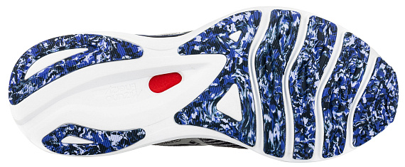 Кроссовки мужские Mizuno Wave Sky 5 т.сер/сереб/фиолет - Фото 4 большая