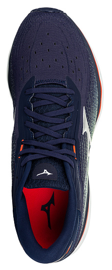 Кроссовки мужские Mizuno Wave Sky 5 т.син/сереб/крас - Фото 2 большая