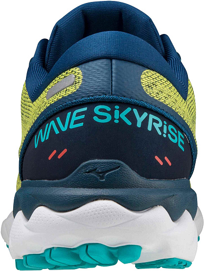 Кроссовки мужские Mizuno Wave Skyrise 2 желт/т.син-гол/бирюз - Фото 5 большая