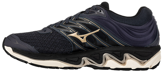 Кроссовки мужские Mizuno Wave Paradox 5 чернильн/беж/бел - Фото 5 большая