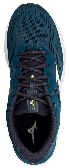 Кроссовки мужские Mizuno Wave Equate 5 т.бирюз/св.сер/зел.лайм - Фото 2 большая