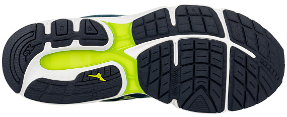 Кроссовки мужские Mizuno Wave Equate 5 т.бирюз/св.сер/зел.лайм - Фото 4 большая