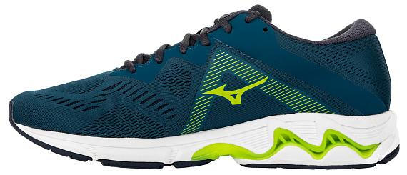Кроссовки мужские Mizuno Wave Equate 5 т.бирюз/св.сер/зел.лайм - Фото 5 большая