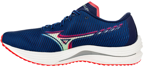Кроссовки мужские Mizuno Wave Rebellion син/зел/роз - Фото 5 большая