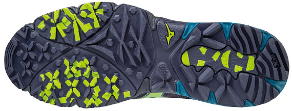 Кроссовки мужские Mizuno Wave Kien 4 GTX Graystone/Greenery/Blue  - Фото 2 большая