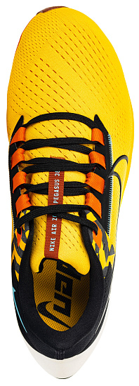 Кроссовки мужские Nike Air Zoom Pegasus 38 University Gold/Orange/Black - Фото 2 большая