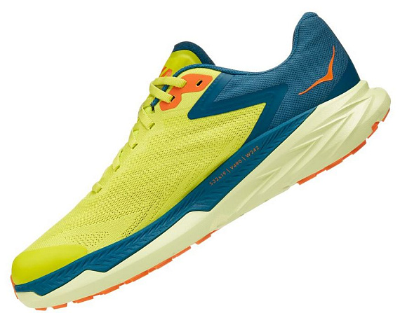 Кроссовки мужские Hoka Zinal Evening Primrose/Blue Coral - Фото 4 большая