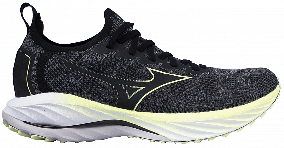 Кроссовки мужские Mizuno Wave Neo Wind UndyedBlk/Luminous - Фото 1 большая