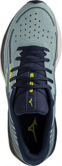 Кроссовки мужские Mizuno Wave Skyrise 4 MBlue/SWhite/DBlue - Фото 3 большая