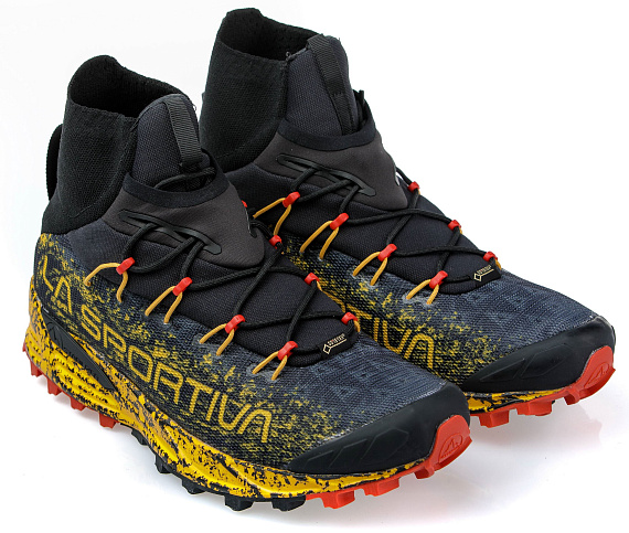 Кроссовки мужские La Sportiva Uragano Gtx Black/Yellow - Фото 2 большая