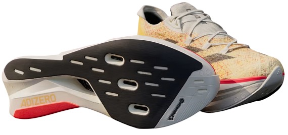 Кроссовки Adidas Adizero Prime X 2.0 Strung Ivory/Black/Spark - Фото 2 большая