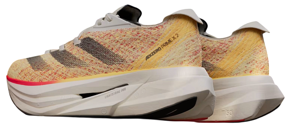 Кроссовки Adidas Adizero Prime X 2.0 Strung Ivory/Black/Spark - Фото 3 большая