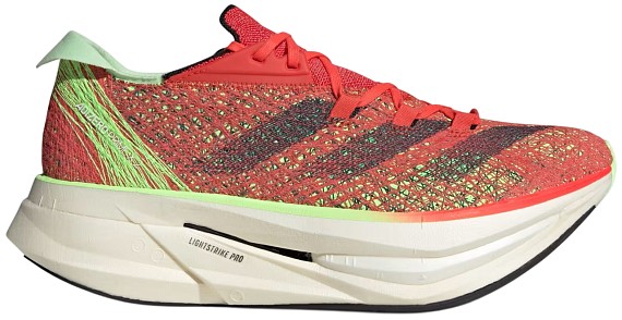 Кроссовки Adidas Adizero Prime X 2.0 Strung Solar Red/Aurora Met./Green Spark - Фото 1 большая