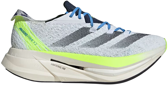 Кроссовки Adidas Adizero Prime X 2.0 Strung White/Black/Wonder Silver - Фото 1 большая