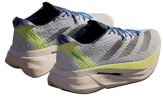 Кроссовки Adidas Adizero Prime X 2.0 Strung White/Black/Wonder Silver - Фото 4 большая