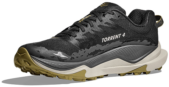 Кроссовки мужские Hoka Torrent 4 Black/Asphalt Grey - Фото 3 большая
