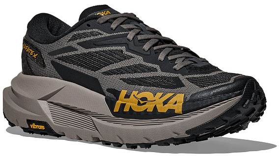 Кроссовки мужские Hoka Mafate X Black/Cement - Фото 3 большая
