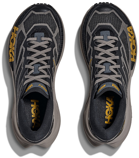 Кроссовки мужские Hoka Mafate X Black/Cement - Фото 6 большая