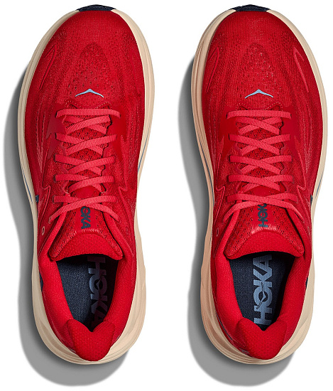 Кроссовки мужские Hoka Clifton 10 Vermillion/Varsity Navy - Фото 4 большая