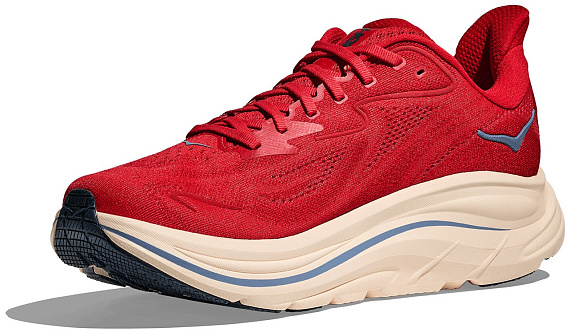 Кроссовки мужские Hoka Clifton 10 Vermillion/Varsity Navy - Фото 6 большая