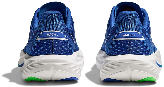 Кроссовки мужские Hoka Mach 7 Cobalt Blue/Neon Green - Фото 4 большая