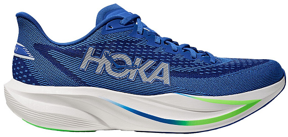 Кроссовки мужские Hoka Mach 7 Cobalt Blue/Neon Green - Фото 1 большая