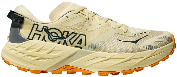 Кроссовки Hoka Speedgoat 7 Vintage Yellow/Turmeric - Фото 1 большая