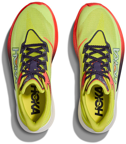Кроссовки Hoka Rocket X3 Neon Yuzu/Squid Ink - Фото 6 большая