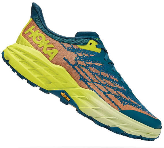 Кроссовки мужские Hoka Speedgoat 5 Blue Coral/Evening Primrose - Фото 3 большая
