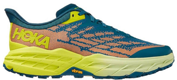 Кроссовки мужские Hoka Speedgoat 5 Blue Coral/Evening Primrose - Фото 8 большая