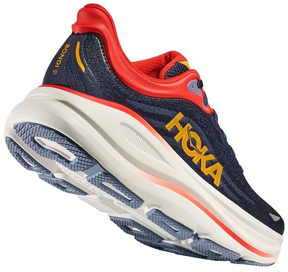 Кроссовки мужские Hoka Bondi 9 Varsity Navy/Nautical Blue - Фото 4 большая