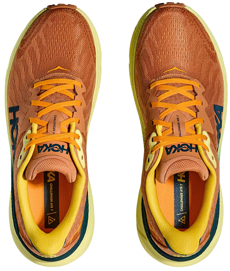 Кроссовки мужские Hoka Challenger Atr 7 Terra Cotta/Yuzu - Фото 2 большая