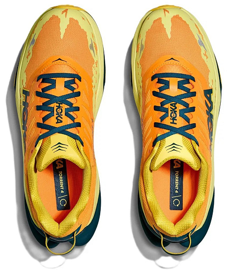 Кроссовки мужские Hoka Torrent 4 Sun Coral/Blue Twilight - Фото 8 большая