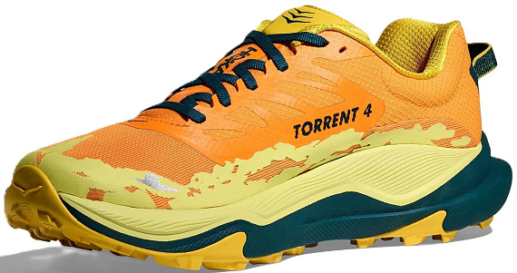 Кроссовки мужские Hoka Torrent 4 Sun Coral/Blue Twilight - Фото 2 большая