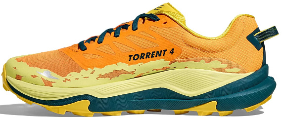 Кроссовки мужские Hoka Torrent 4 Sun Coral/Blue Twilight - Фото 5 большая