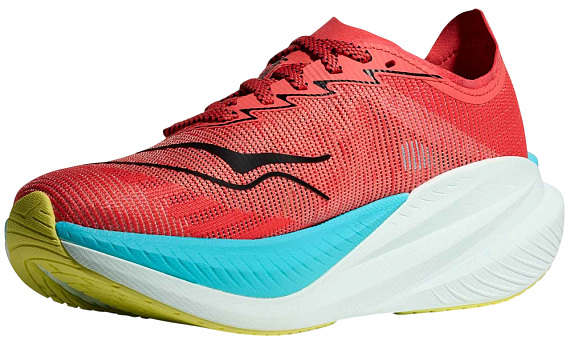 Кроссовки мужские Hoka Mach X 2 Grapefruit/Electric Coral - Фото 5 большая