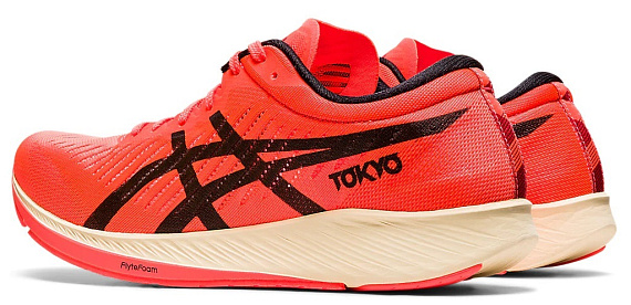 Кроссовки мужские ASICS Metaracer Tokyo Sunrise Red/Black - Фото 6 большая