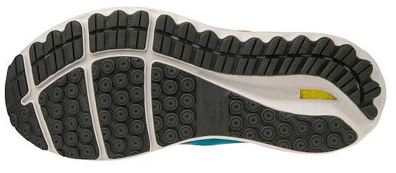 Кроссовки мужские Mizuno Wave Skyrise Бирюз/Чер/Персик - Фото 3 большая