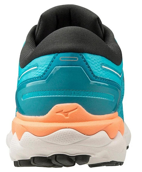 Кроссовки мужские Mizuno Wave Skyrise Бирюз/Чер/Персик - Фото 4 большая