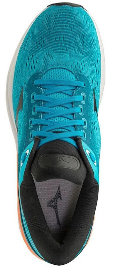 Кроссовки мужские Mizuno Wave Skyrise Бирюз/Чер/Персик - Фото 5 большая