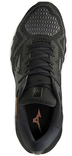 Кроссовки мужские Mizuno Wave Horizon 4 Чер/Т.Сер/Св.Корич - Фото 5 большая
