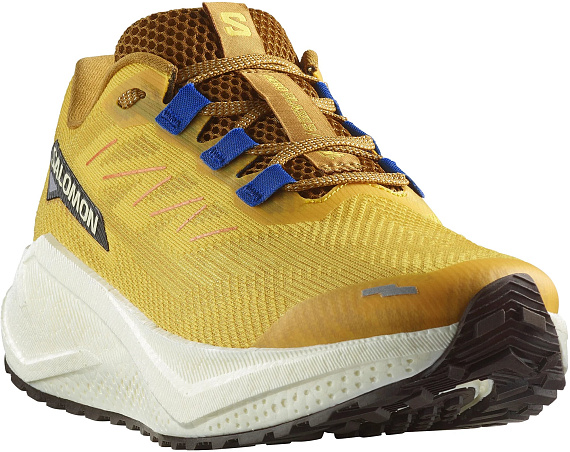 Кроссовки мужские Salomon Aero Blaze 3 Grvl Spicy Mustard/Vanilla Ice/Nautical Blue - Фото 5 большая
