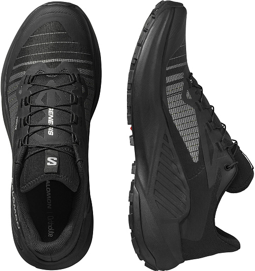 Кроссовки мужские Salomon Genesis Black/Black/Ftw Silver - Фото 2 большая