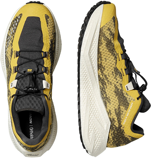 Кроссовки мужские Salomon Aero Glide 4 Grvl Beach Ball/Asphalt/Vanilla Ice - Фото 2 большая