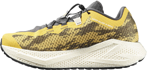 Кроссовки мужские Salomon Aero Glide 4 Grvl Beach Ball/Asphalt/Vanilla Ice - Фото 3 большая