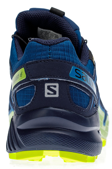 Кроссовки мужские Salomon Speedcross 4 GTX Poseidon/Navy Blazer/Lime Green - Фото 4 большая