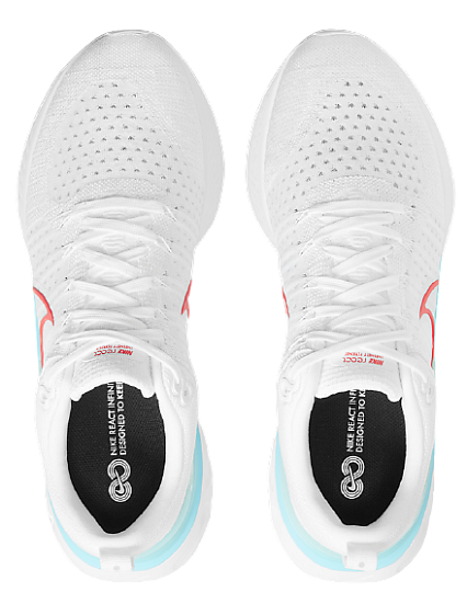 Кроссовки мужские Nike React Infinity Run Fk 2 White/Glacier Ice/Photon Dust/Chile Red - Фото 4 большая